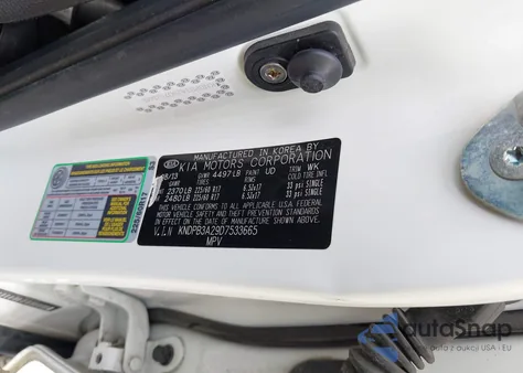 2013 Kia Sportage Lx from USA, damaged, VIN KNDPB3A29D7533665